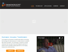 Tablet Screenshot of immunolight.com